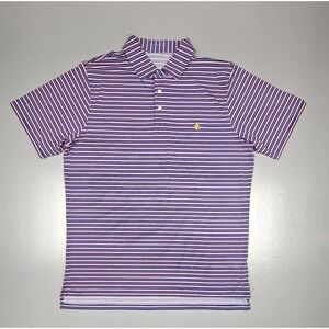 B Draddy Sport Polo Shirt Mens‎ Large. Striped Golf Performance Shortsleeve